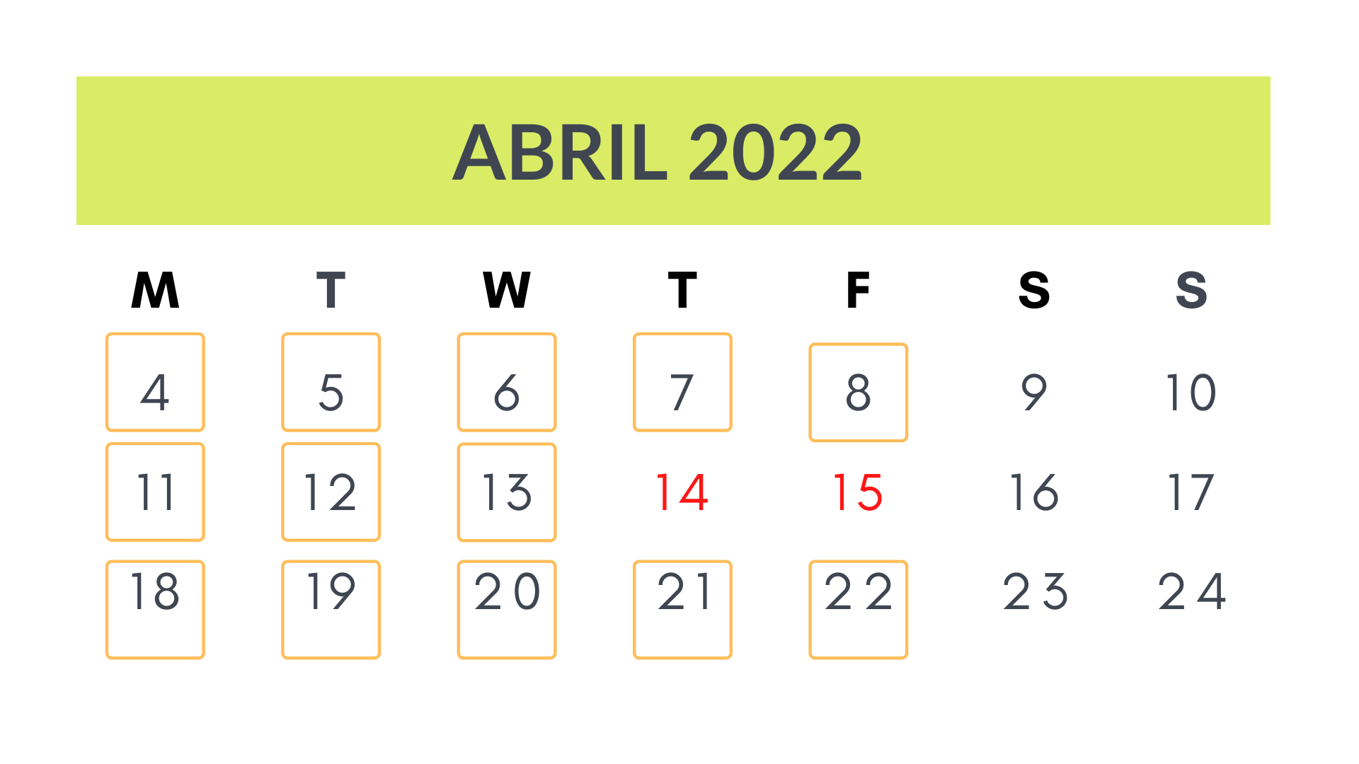 Easter Calendar 2022 for Flyers and Website final Easter Calendar 2022 for Flyers and Website final