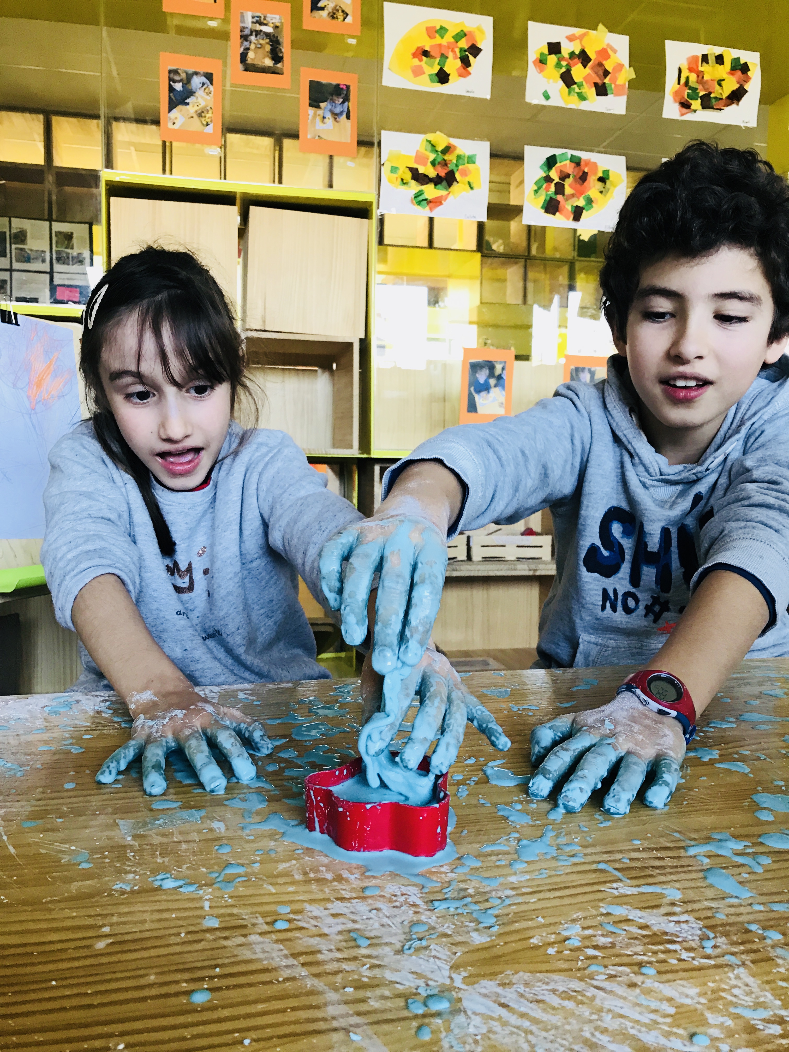 STEAMM camp kids make oobleck